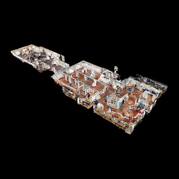 3D-Abbild der Verkaufsräume des Hochzeitshauses Northeim